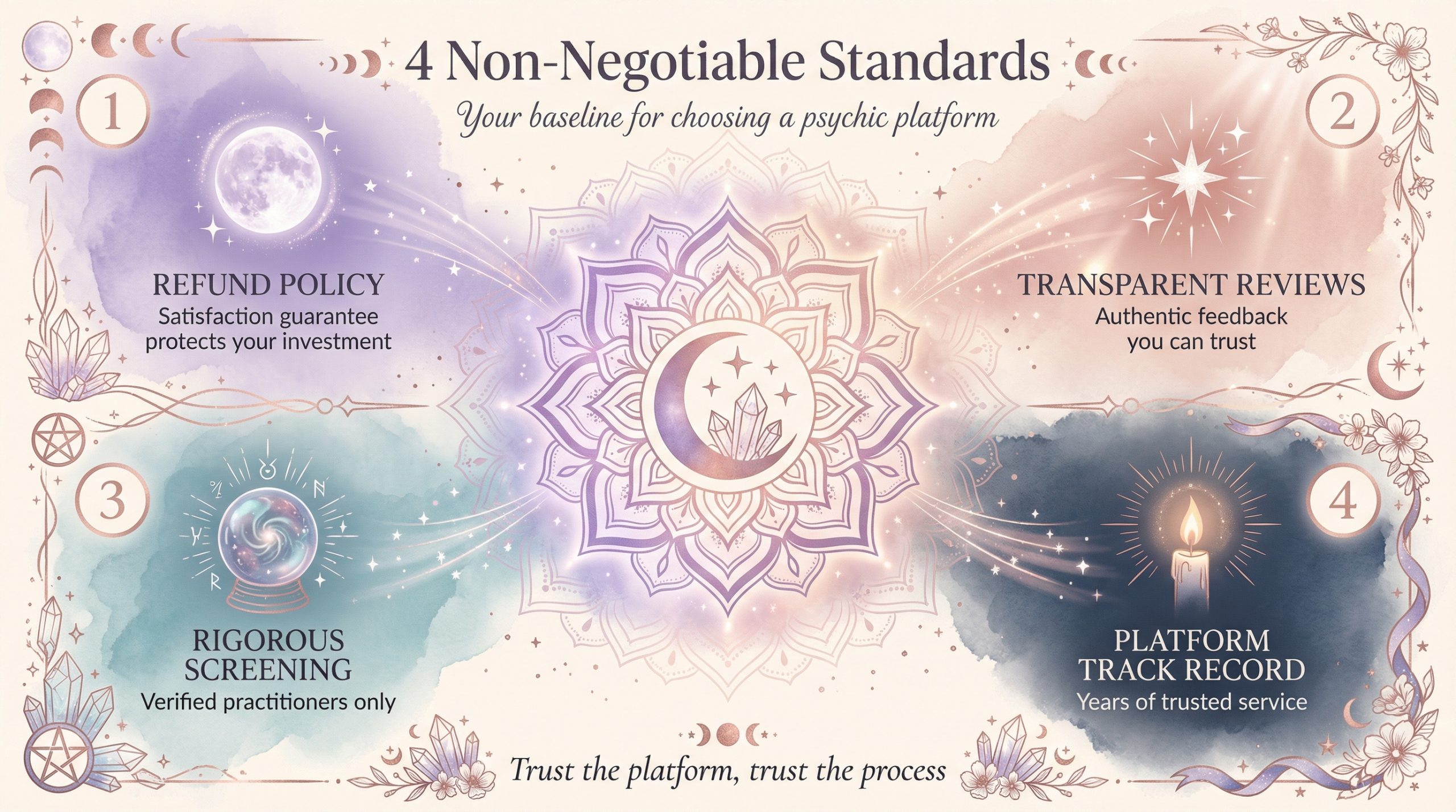4 Non-Negotiable Standards for Choosing a Psychic Platform