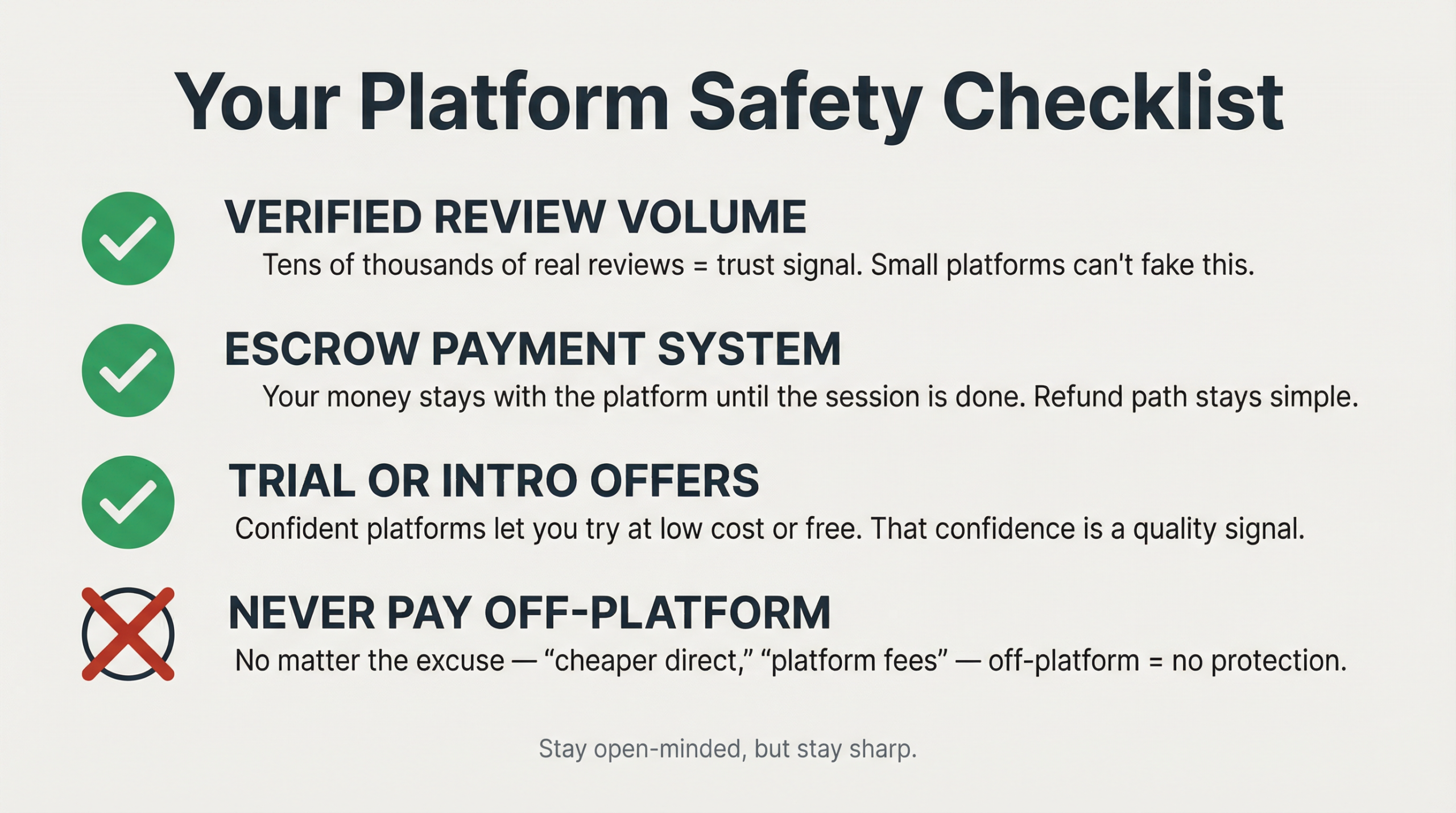 Platform Safety Checklist - Practical tips for choosing a reliable psychic platform
